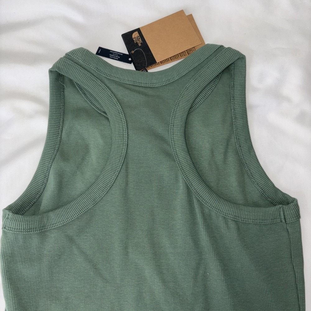 The North Face Women's Slim Rib Tank Size Large Color Duck Green - Picture 6 of 7